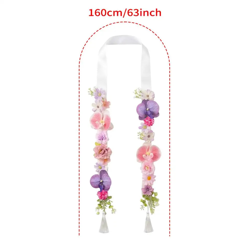 Hawaiian Graduation Lei 2026 – Tropical Satin Flower Garland