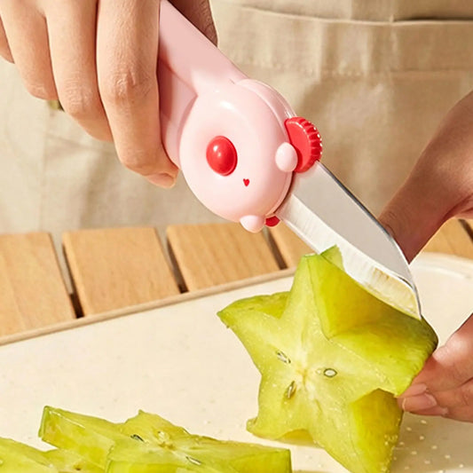 Magnetic Foldable Vegetable Peeler & Cutter | Ergonomic 2-in-1 Vegetable Peeler Peaceful Pleasures Health and Wellness CN black