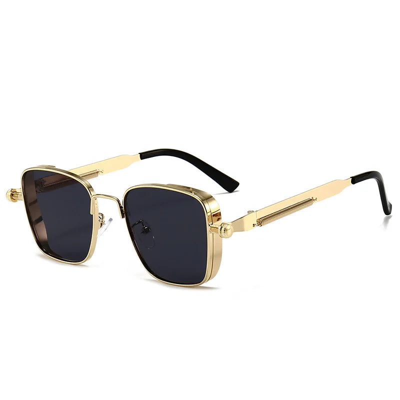 Steampunk Square Metal Sunglasses – Photochromic | Men & Women