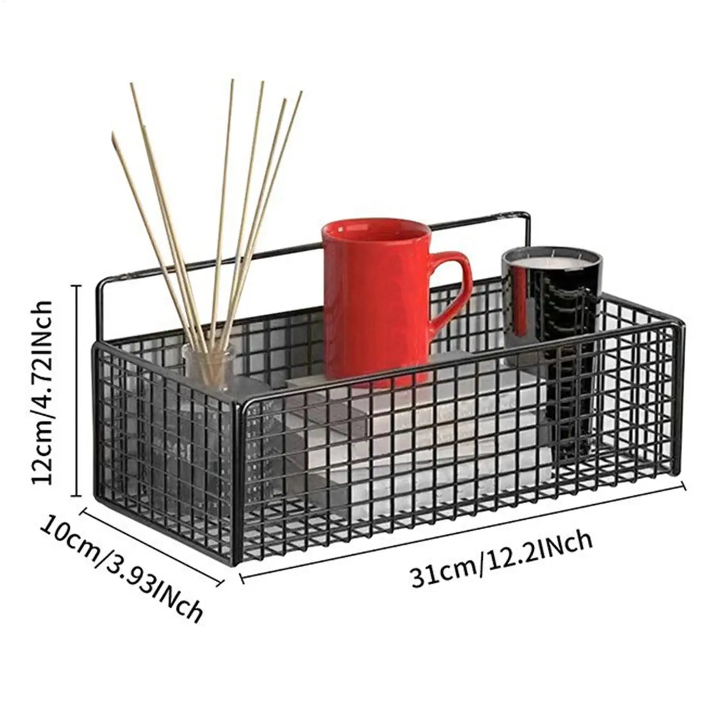 No-Drill Adhesive Shower Shelf | Waterproof Wall Storage Rack