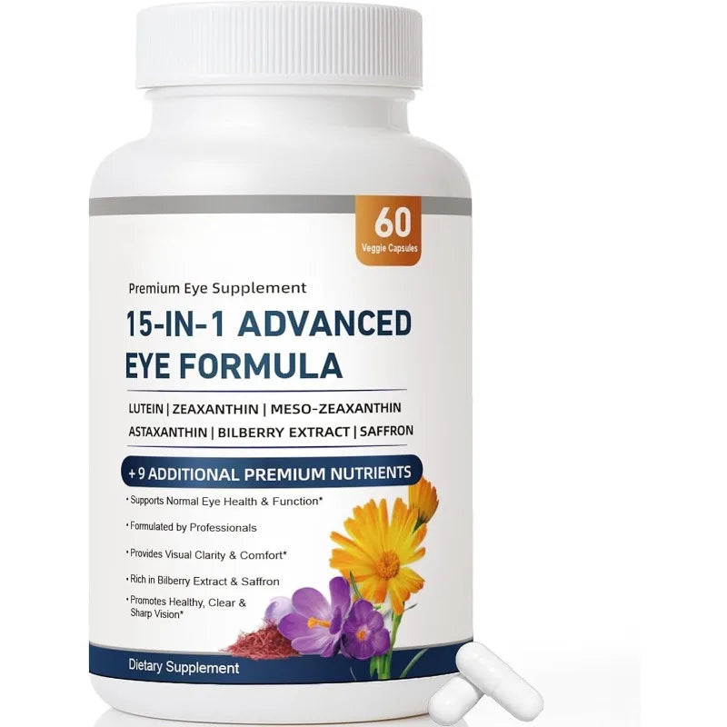 15-in-1 Eye Formula | 20mg Lutein, Zeaxanthin & Astaxanthin