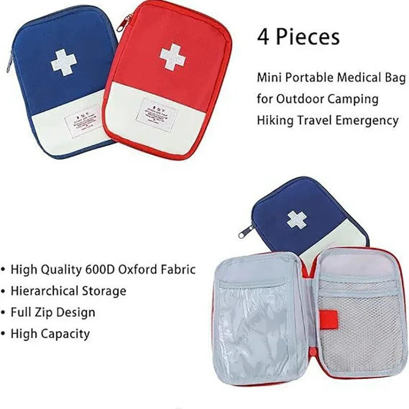 Outdoor Travel Medicine Storage Box Portable Health Kit Portable Medicine Epidemic Prevention Kit Medical Emergency Peaceful Pleasures Health and Wellness