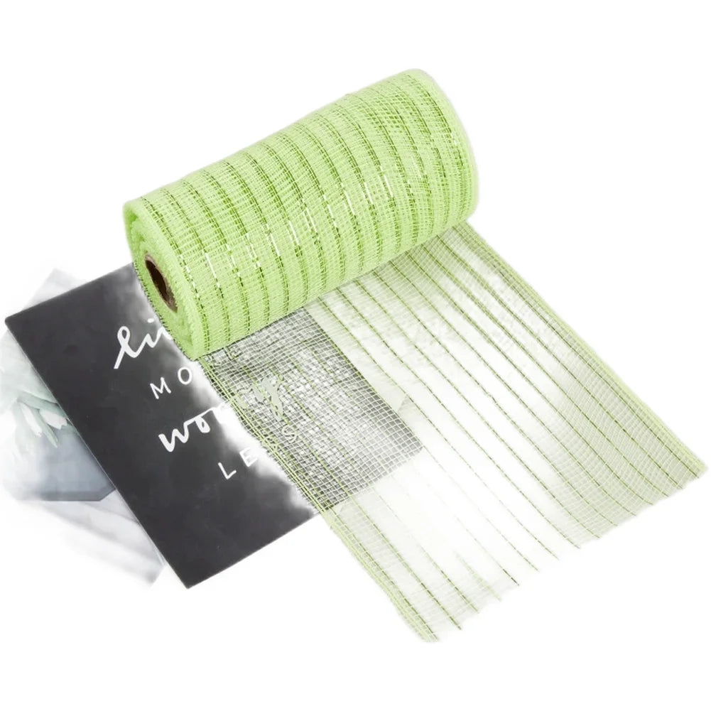 10 Yard PP Mesh Ribbon Roll Christmas Garland Material Holiday