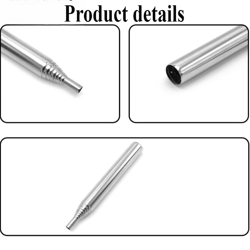 Extendable Fire Blowing Pipe | Stainless Steel Camping Tool Camping Fire Tool Peaceful Pleasures Health and Wellness