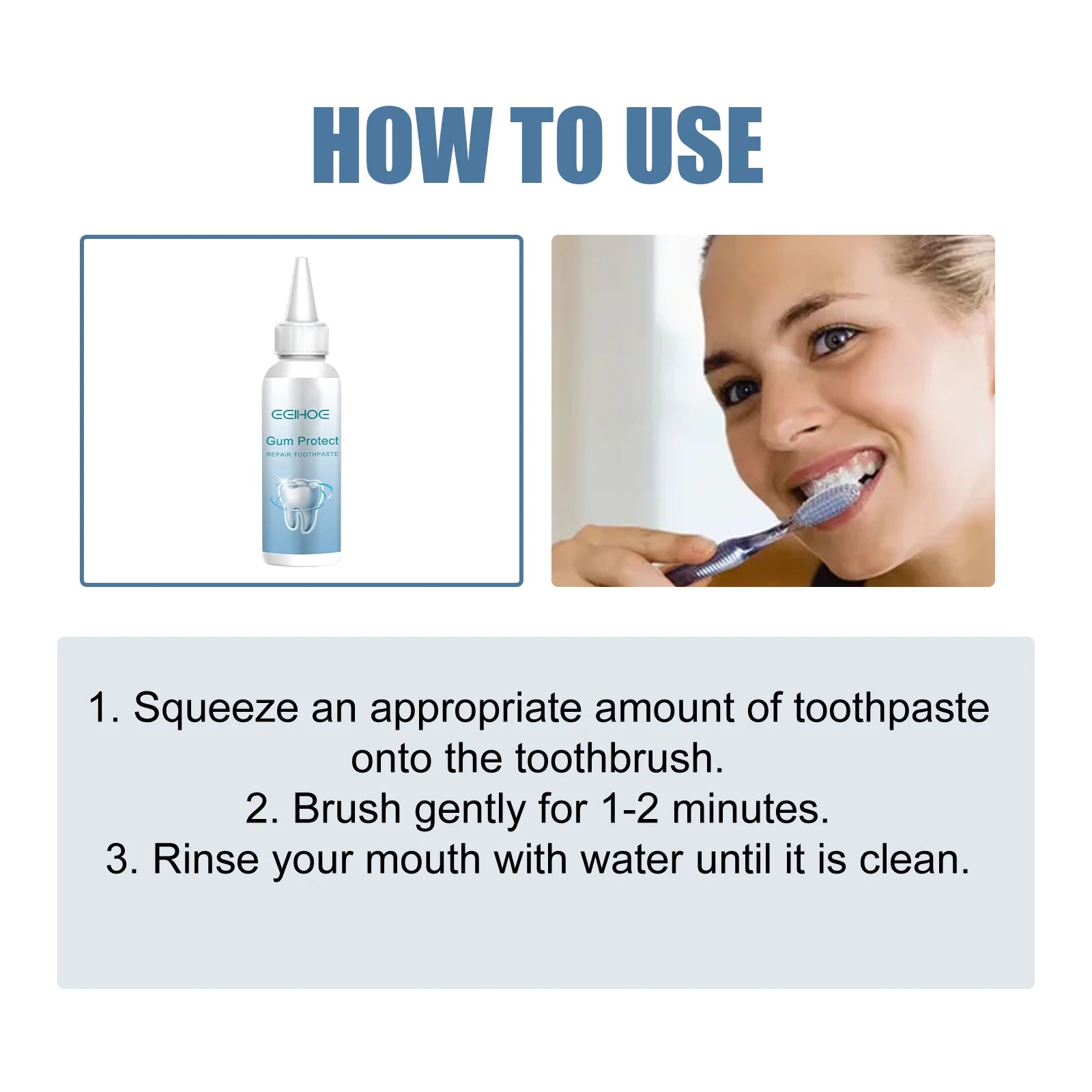 Gum Protect Repair Toothpaste Effectively Reduce Bad Breath Alleviate Oral Problems Prevent Gum Recession Dental Care Toothpaste Peaceful Pleasures Health and Wellness