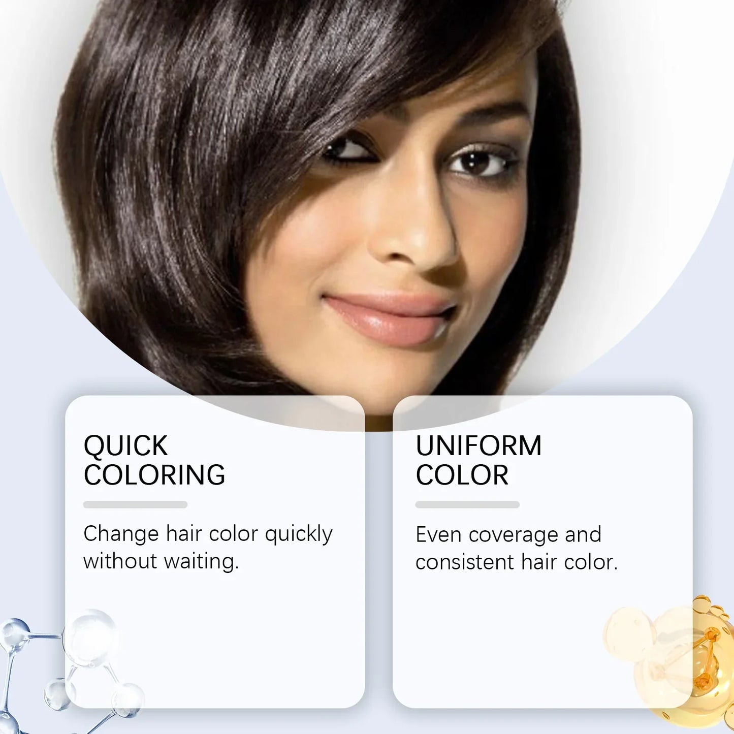 HOEGOA Temporary Black Hair Dye Spray – Cover Grey Hair