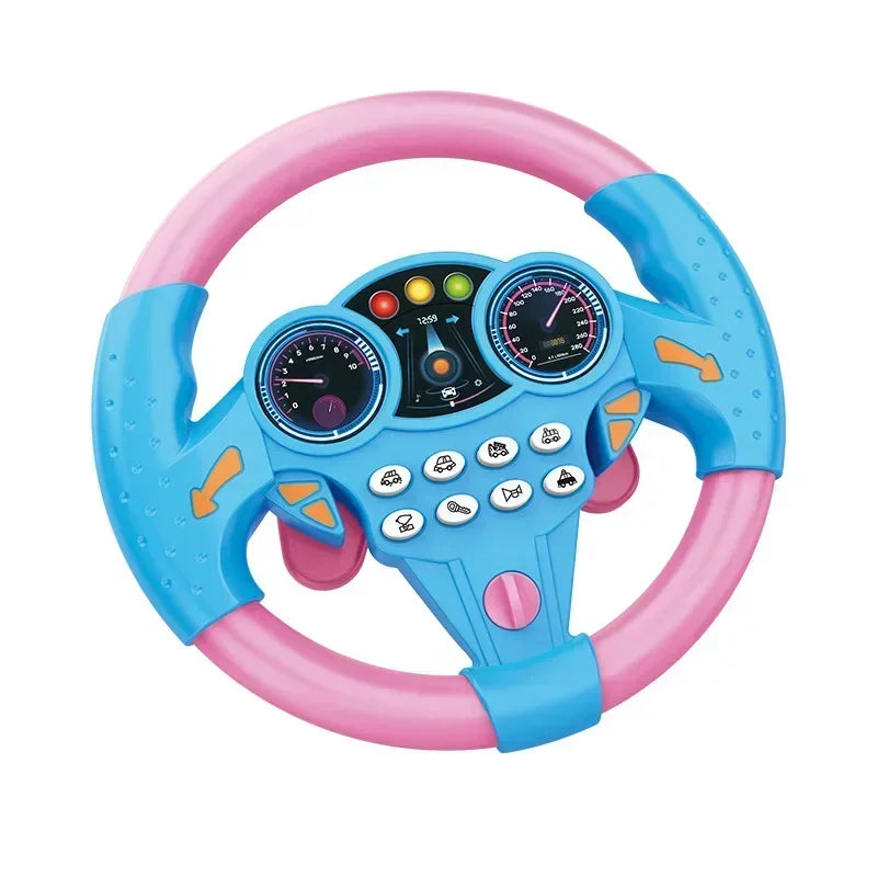 Kids Simulation Steering Wheel Toy – Lights & Sounds for Babies