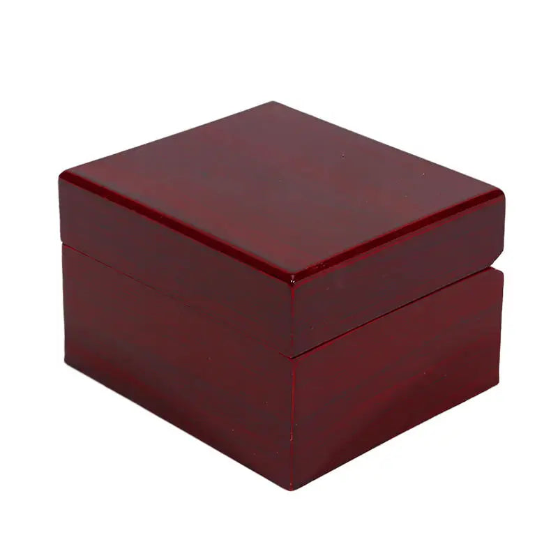 Luxury Wooden Watch Box with Display Pillow Jewelry Bracelet Case for Men Women Collector Storage Glass Top Gift Case Peaceful Pleasures Health and Wellness Wine red
