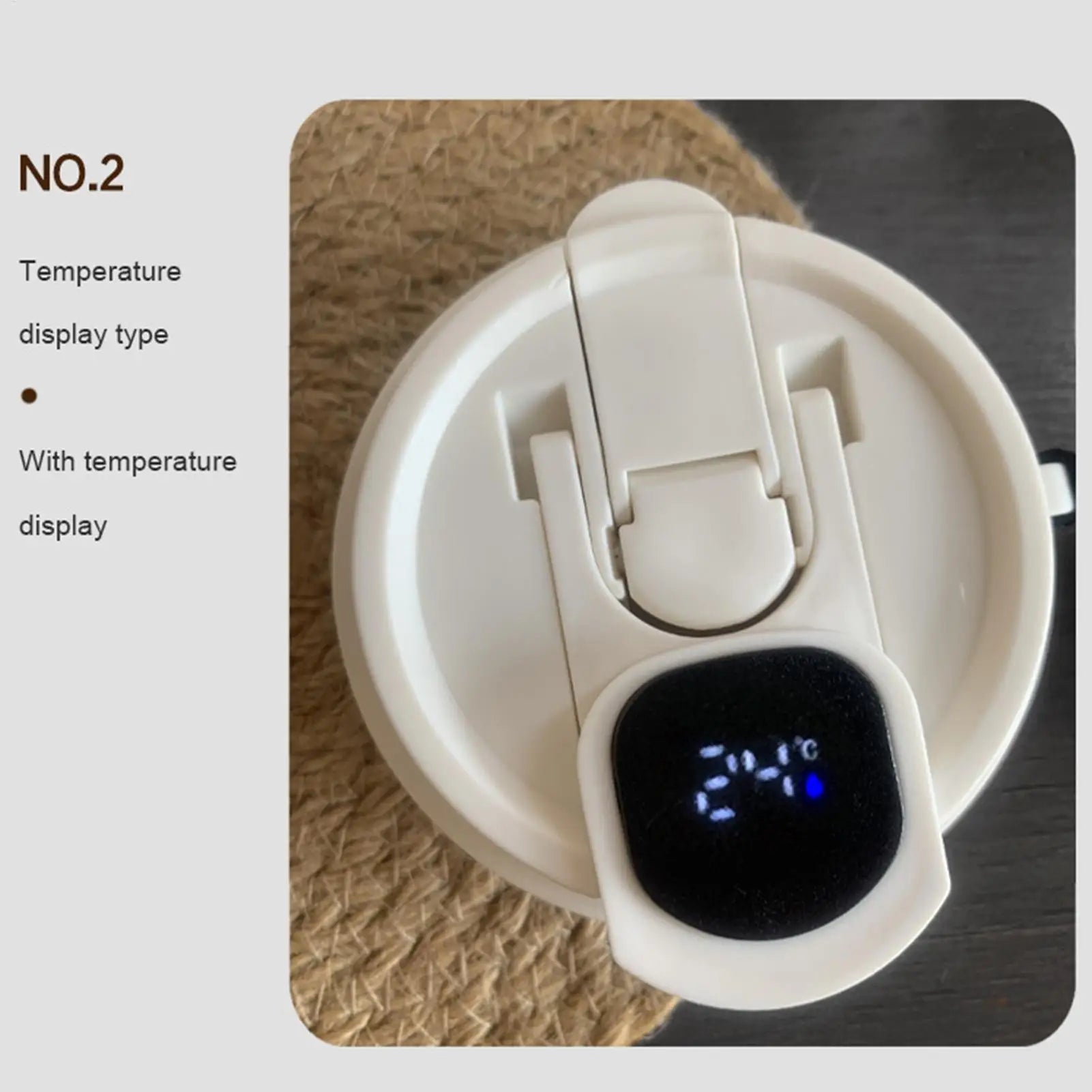 Self Stirring Coffee Mug Rechargeable Temperature Display Automatic Stirring Cup Coffee Mug For Milk Protein Powder Oatmeal Peaceful Pleasures Health and Wellness