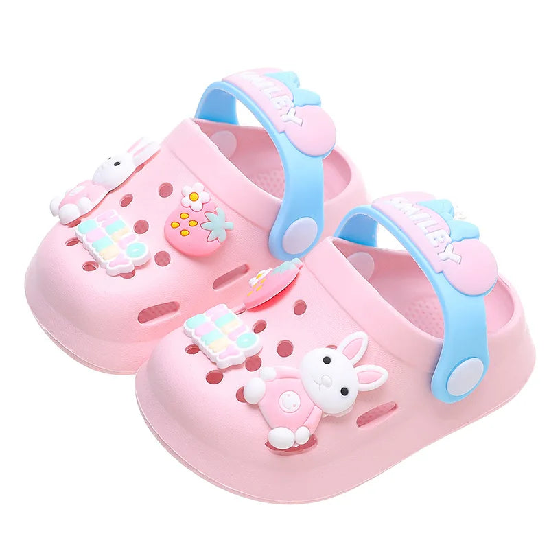 Kids Cartoon Clog Sandals | Non-Slip Beach & Garden Shoes