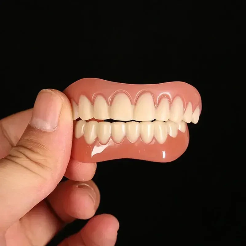 New False Teeth Silicone Upper & Lower Veneers Perfect Laugh Veneers Dentures Paste Fake Teeth Braces Comfortable Teeth Peaceful Pleasures Health and Wellness