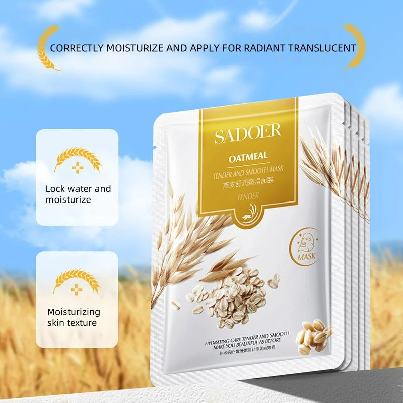 Oatmeal Face Mask – Glycerin & Hyaluronate Deep Hydration