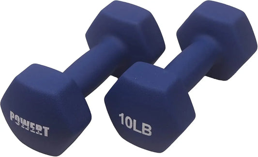 Colorful Hex Neoprene Dumbbell Pair for Grip Strength and Workouts Peaceful Pleasures Health and Wellness United States