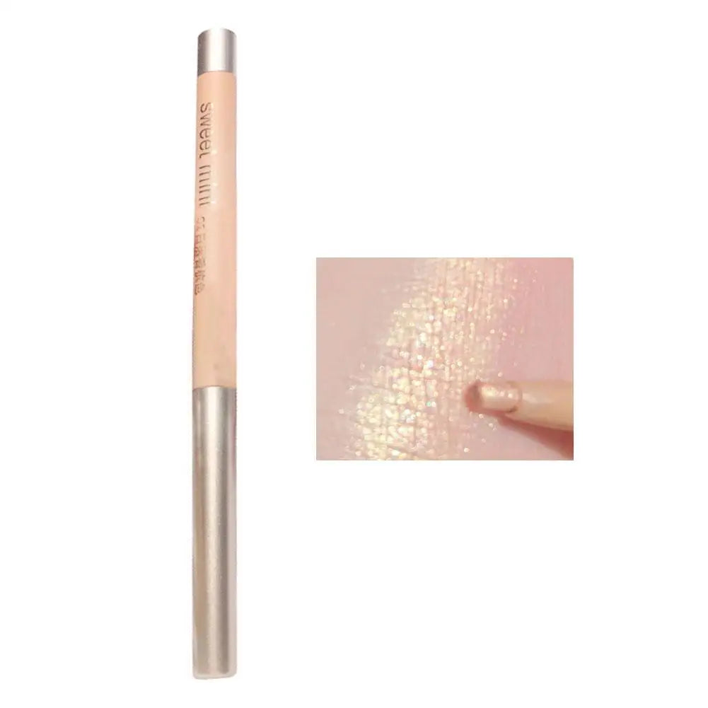 Sweet Mint Lying Silkworm Pencil Glitter Eyeshadow Pen Natural Long-Lasting Waterproof Shiny Eyeliner Outline Pen Stick Makeup Peaceful Pleasures Health and Wellness