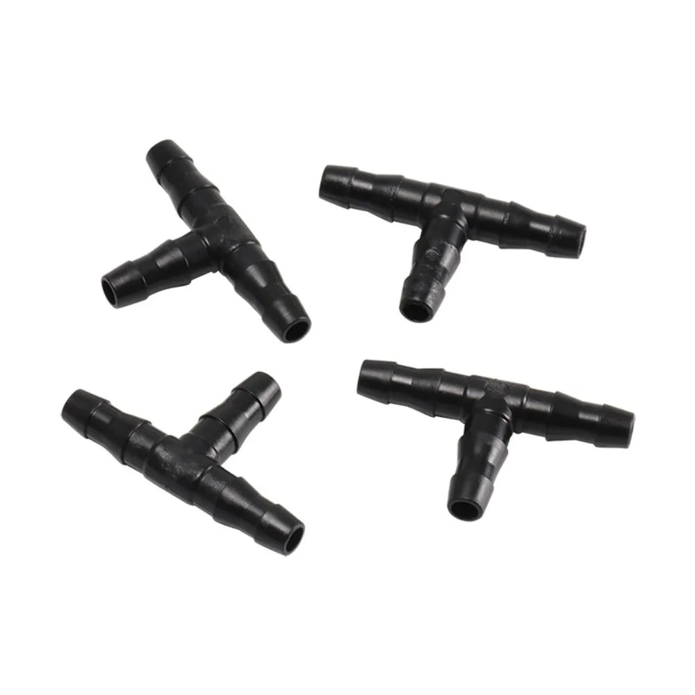 1/4" Drip Irrigation Fittings – Barbed Tees, Crosses & Plugs