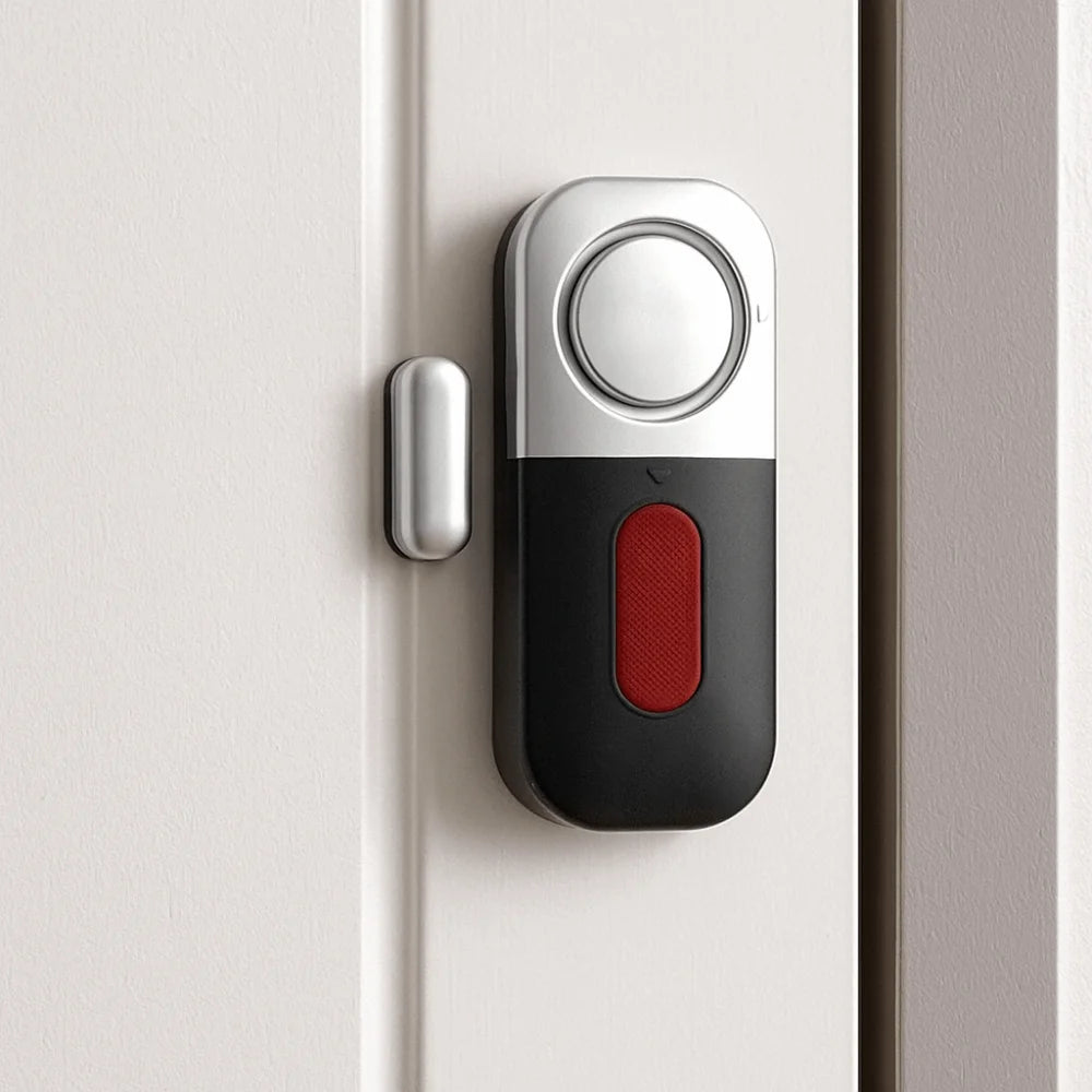 Magnetic Sensor Burglar Alarm Battery Powered High Decibel Detector Door Magnetic System Plastic Wireless Window Sensor Peaceful Pleasures Health and Wellness