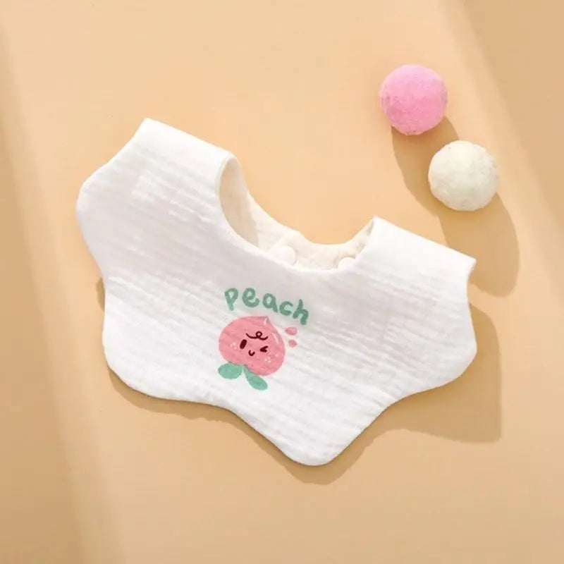 Baby Cotton Feeding Bib | 360° Rotating Cartoon Drool Bib