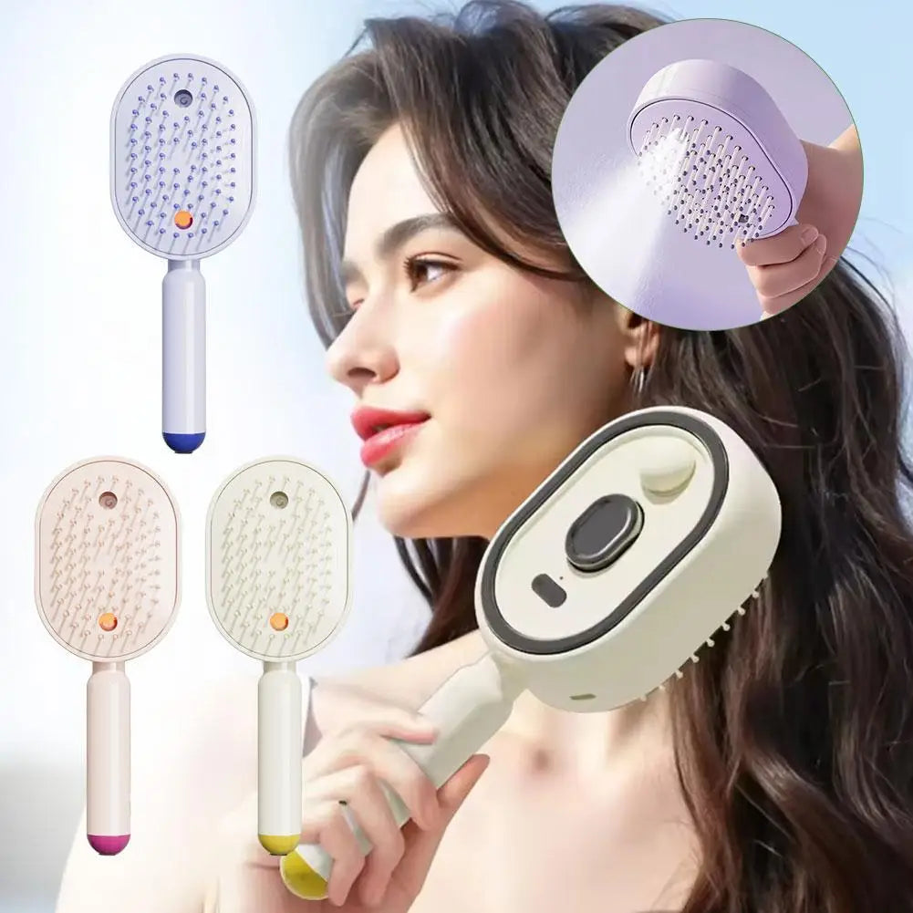 Electric Spray Airbag Massage Hair Brush & Oil Atomizing Comb
