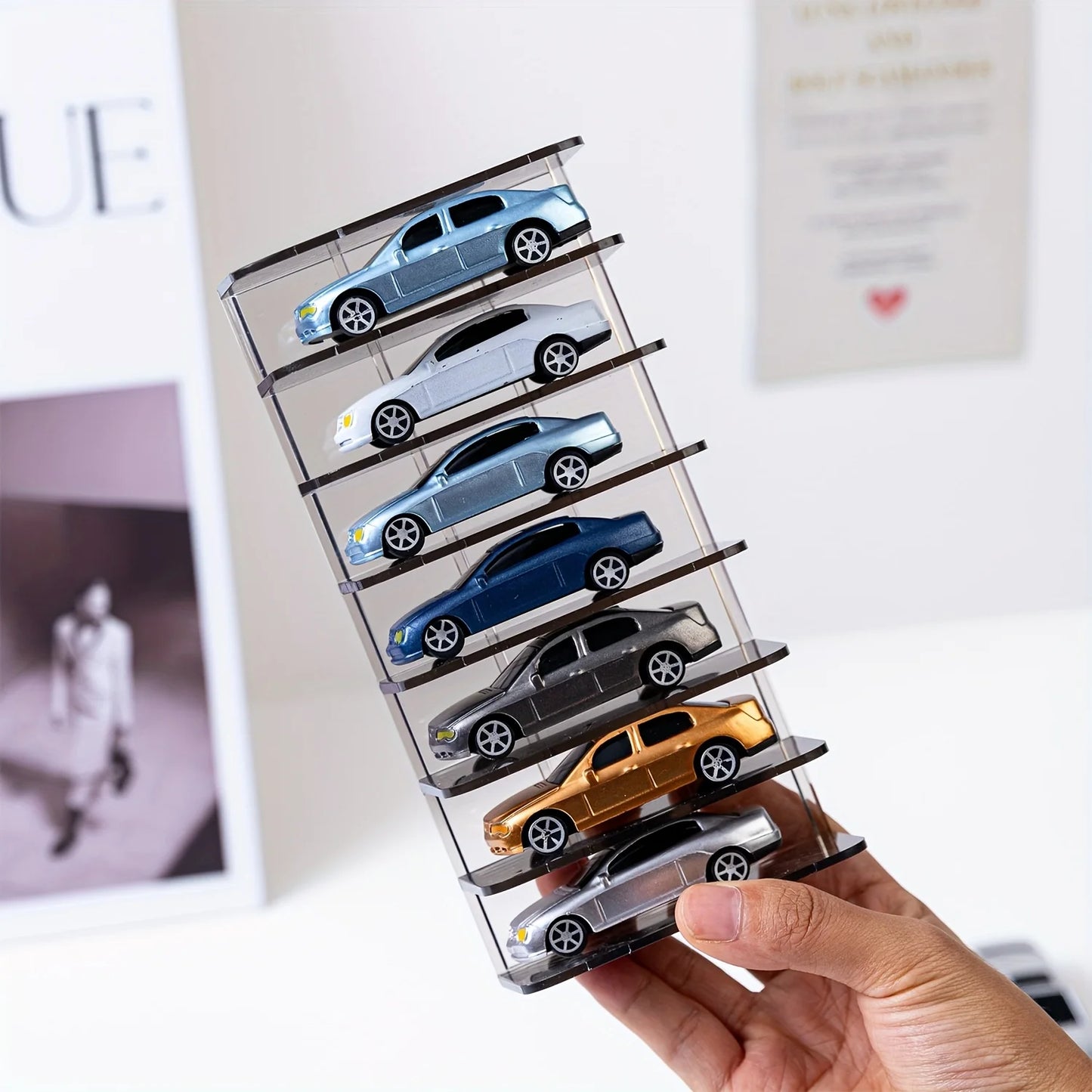 Acrylic Toy Car Display Case | Wall Mounted Diecast Shelf