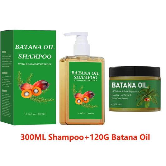 Batana Oil Shampoo & Conditioner Set Hair Strengthens Anti Loss Restore Damaged Cleansing Dandruff Control Hair Growth Shampoo Peaceful Pleasures Health and Wellness