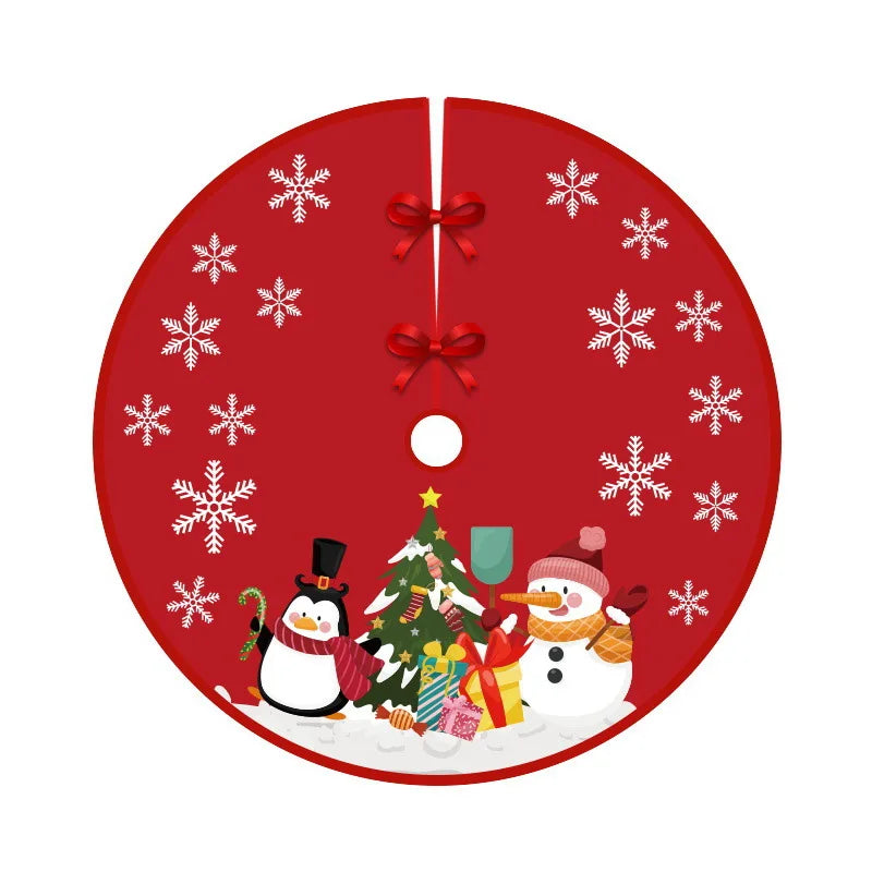 Large Round Christmas Tree Mat Non-Slip Floor Mat Carpet Home Decor Rugs Suitable for Living Room Study Peaceful Pleasures Health and Wellness Z3 36 015