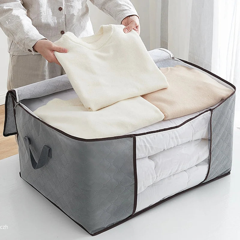 Quilt storage bag, clothing sorting bag, moving and organizing household bedding storage box, supplies Peaceful Pleasures Health and Wellness