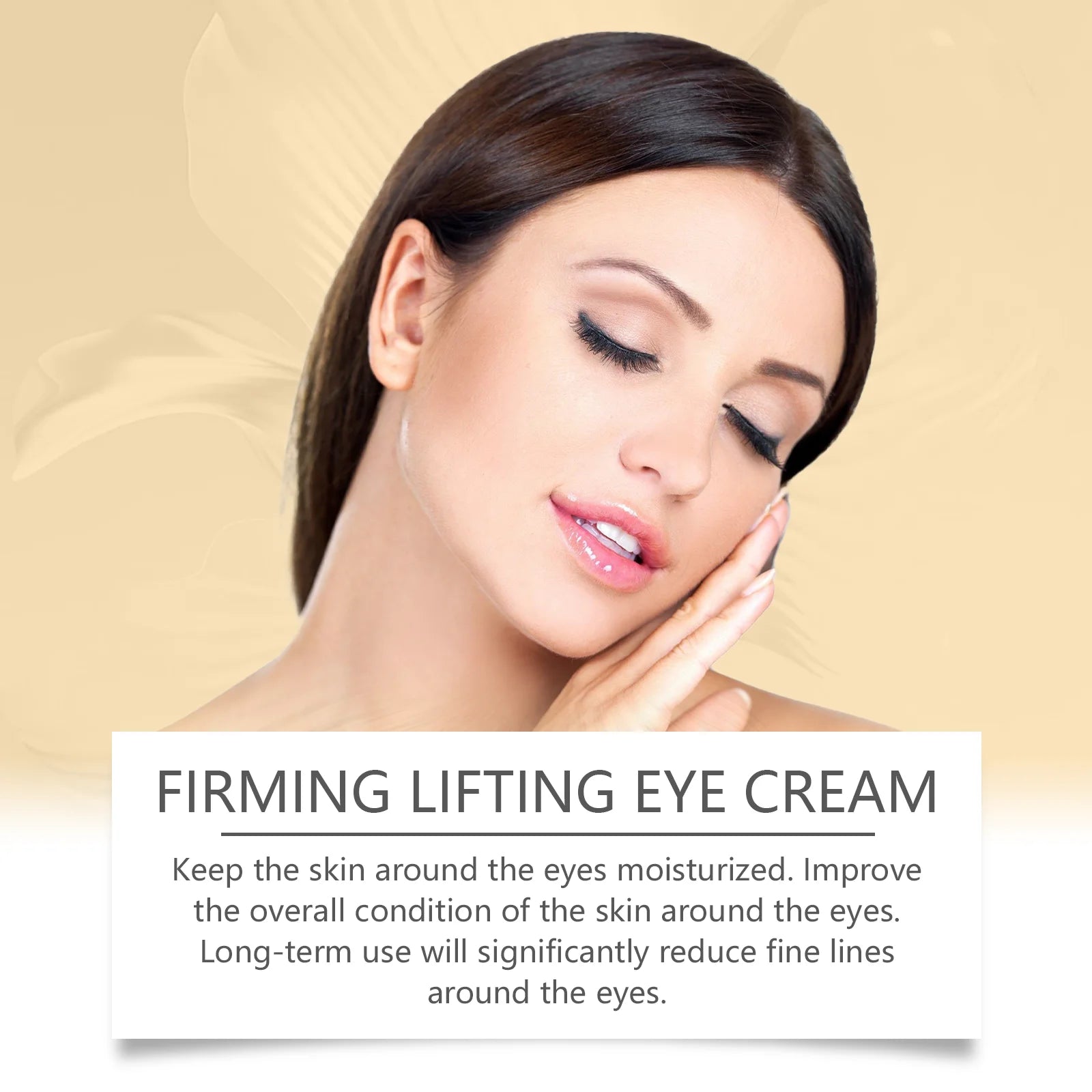 Peptide Eye Care Cream Reduce Eye Fine Lines Lightening Dark Circles Eye Bags Removal Anti Puffiness Firming Lifting Eye Cream Peaceful Pleasures Health and Wellness