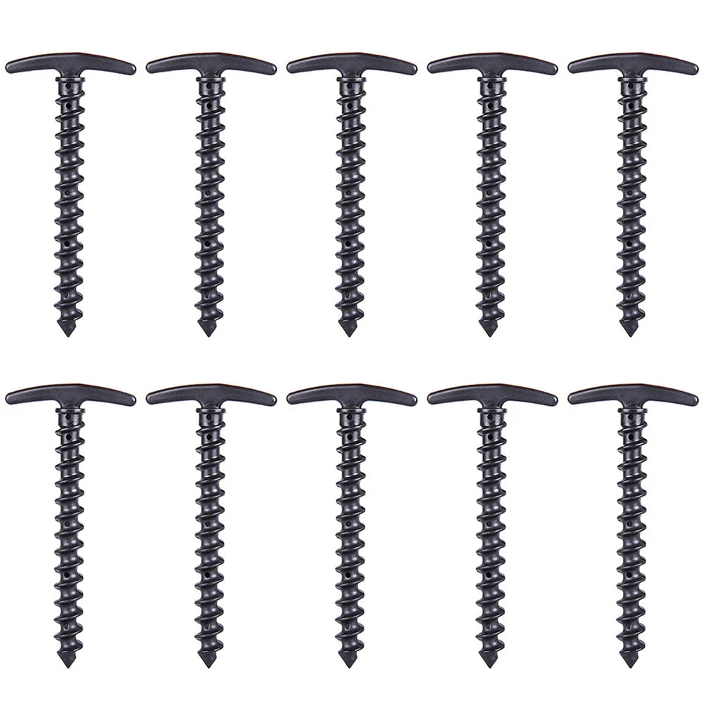 10 pieces/pack of outdoor portable camping tent nails, ground nails, anchor piles, mountaineering tents, pile nails accessories Peaceful Pleasures Health and Wellness as show