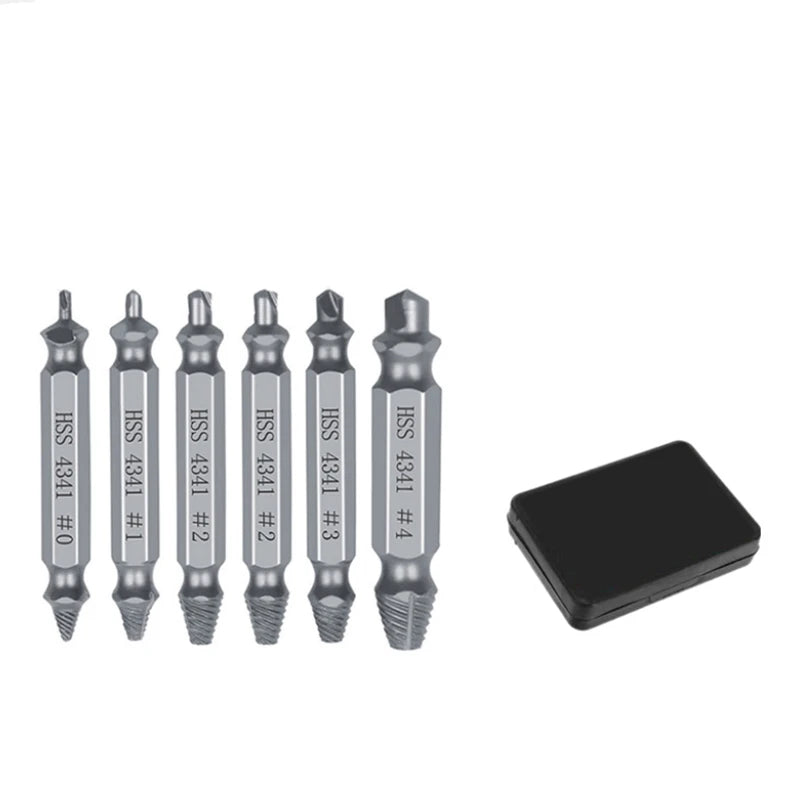 Screw Extractor Set – Stripped & Broken Bolt Remover HSS Peaceful Pleasures Health and Wellness GZ233-6pcs