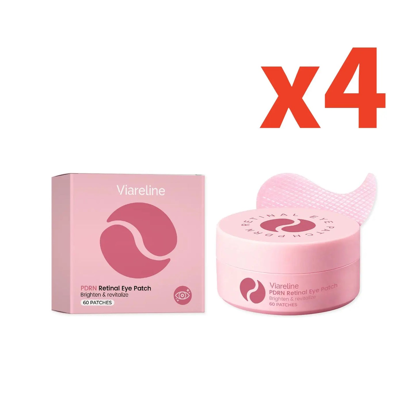 Viareline Brightening Hydrating Eye Patches 60 Pcs | Dark Circles