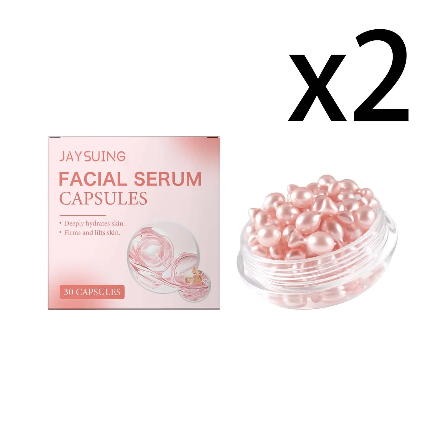 Retinol Face Essence Capsule for Firm Skin Elasticity Peaceful Pleasures Health and Wellness 2x30 CAPSULES 30 CAPSULES