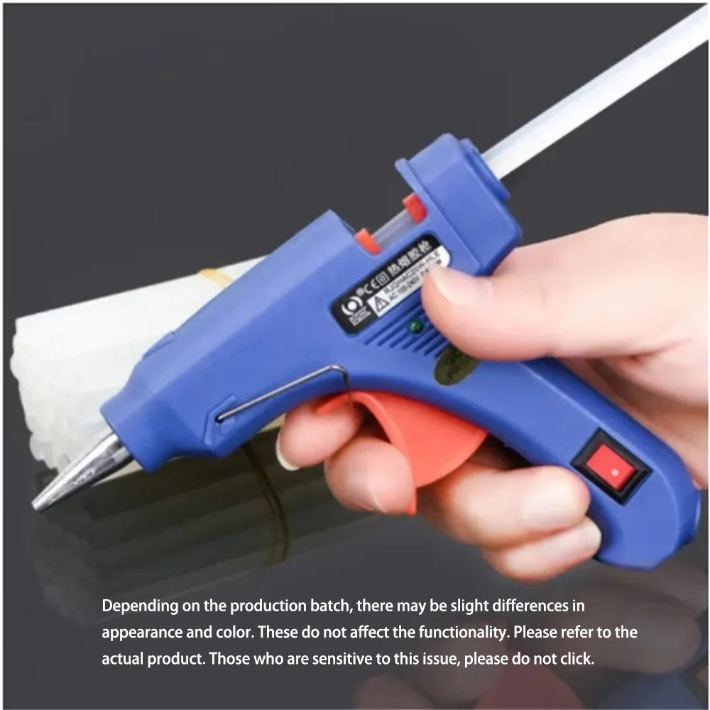 20W Mini Hot Melt Glue Gun – 7mm Glue Sticks, DIY & Crafts