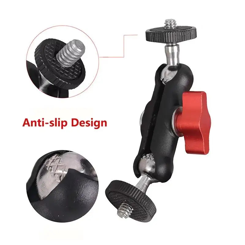 Metal Super Clamp & Double Ball Head Magic Arm Camera Mount