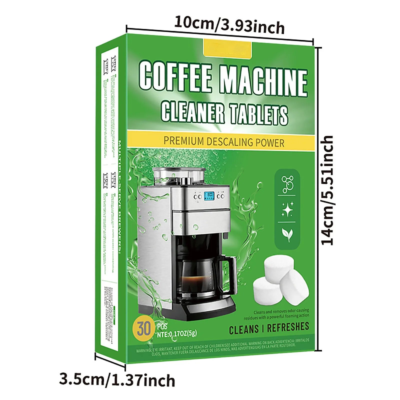 Coffee Machine Cleaning Tablets With 30 Pieces Of Coffee Machine Descaling Agent For Deep Cleaning Of Coffee Stains Peaceful Pleasures Health and Wellness