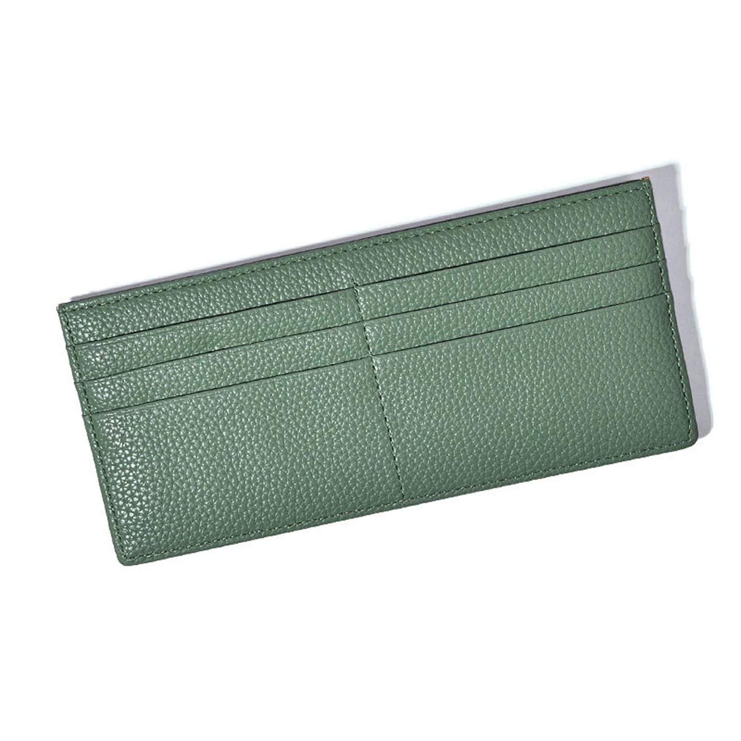 Women's Business Zipper Coin Pocket Wear-resistant Easy Portability Stylish Wallet for Home Office Travel Business Peaceful Pleasures Health and Wellness Dark green