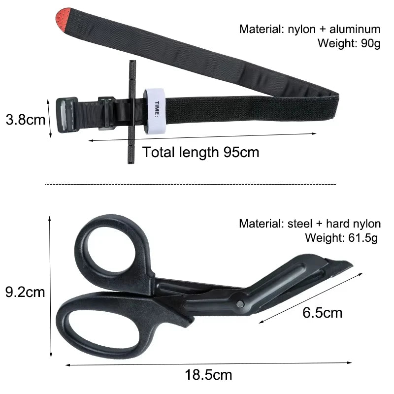 Second Generation Upgrade Repeated Use Strengthen Tactical First Aid New Metal Aluminum Rod Tourniquet Survival Hemostasis Peaceful Pleasures Health and Wellness