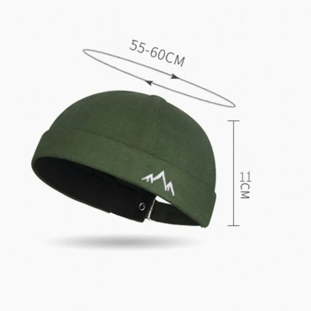 Retro Brimless Beanie Hat | Unisex Docker Cap Adjustable