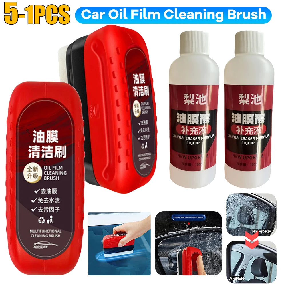 120ml Car Glass Oil Film Remover Glass Polishing Compound Windshield Cleaner Car Glass Polishing Clear Window Auto Detailing Peaceful Pleasures Health and Wellness
