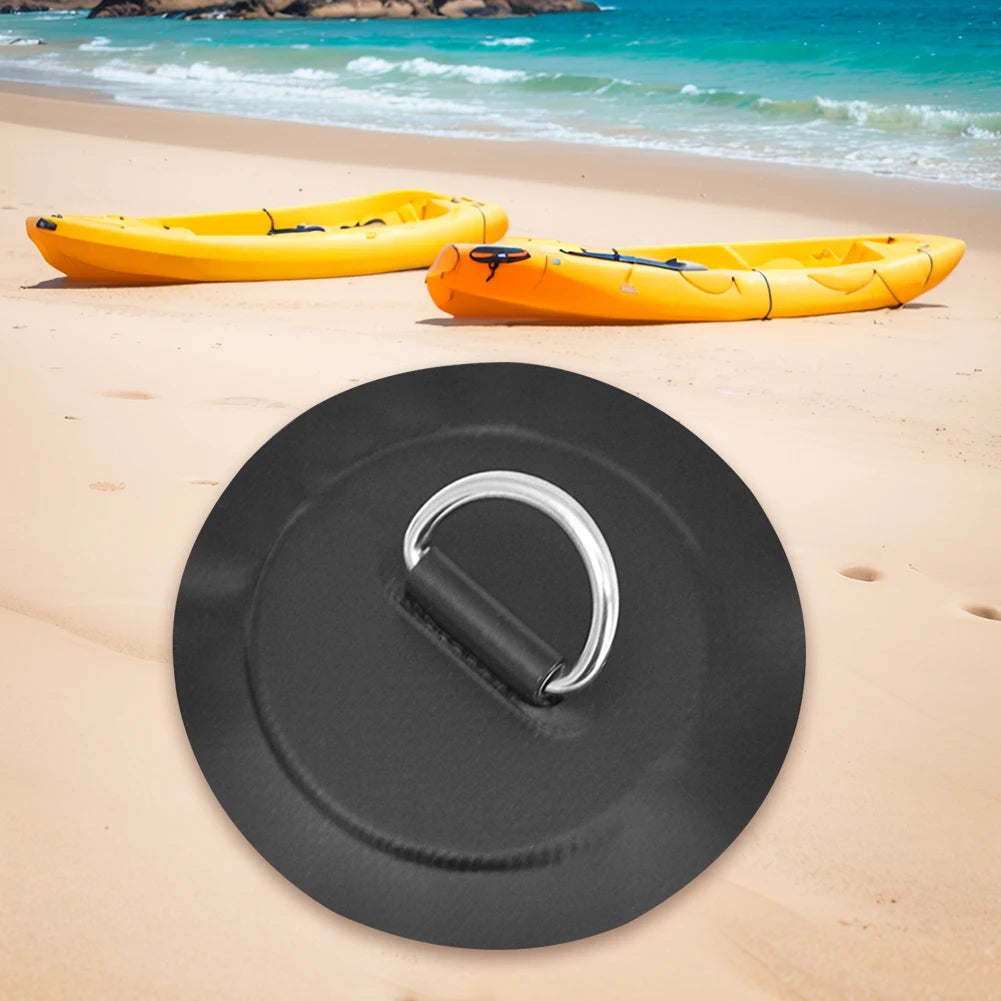 Inflatable Boat D-Ring Patch Stainless Steel PVC Pad Buckle For Kayak Raft Canoe Paddle Board SUP Surfboard Replacement Part Peaceful Pleasures Health and Wellness
