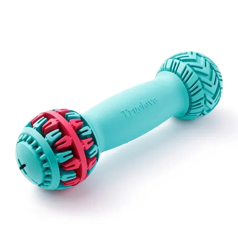 Truelove Pet Super Durable Leak-proof Treat Dispenser Dog Toy Dumbbell Slow Feeder IQ Training Playing Teething Dog TLT2606 Peaceful Pleasures Health and Wellness Baltic L China Mainland