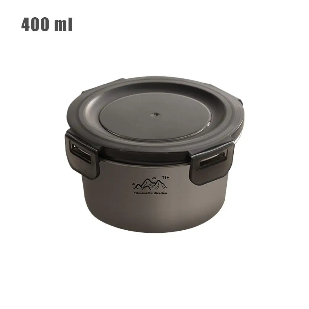Titanium Ultralight Airtight Food Storage Box with Lid | Picnic