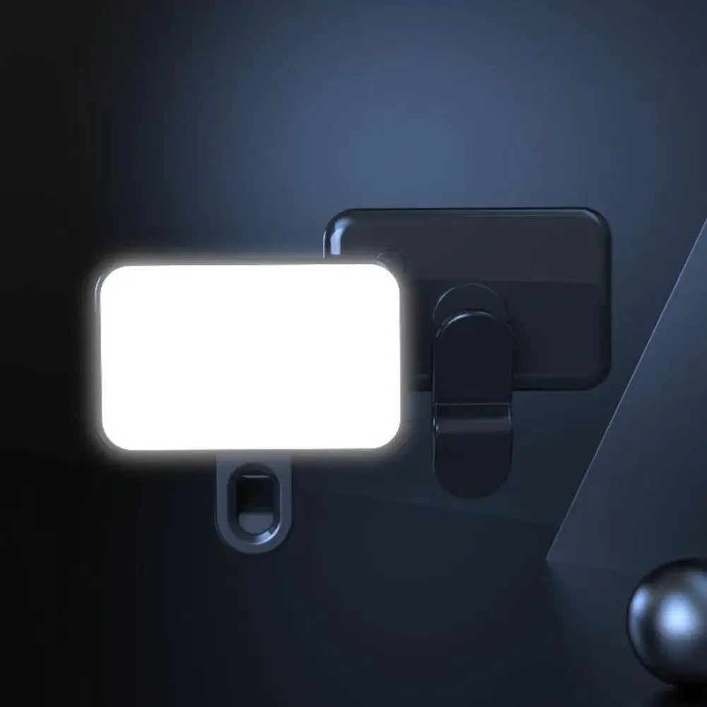 Mini Portable Selfie Fill Light Rechargeable 3 Modes Adjustable Brightness Clip-On for Mobile Phone Makeup & Computer Peaceful Pleasures Health and Wellness