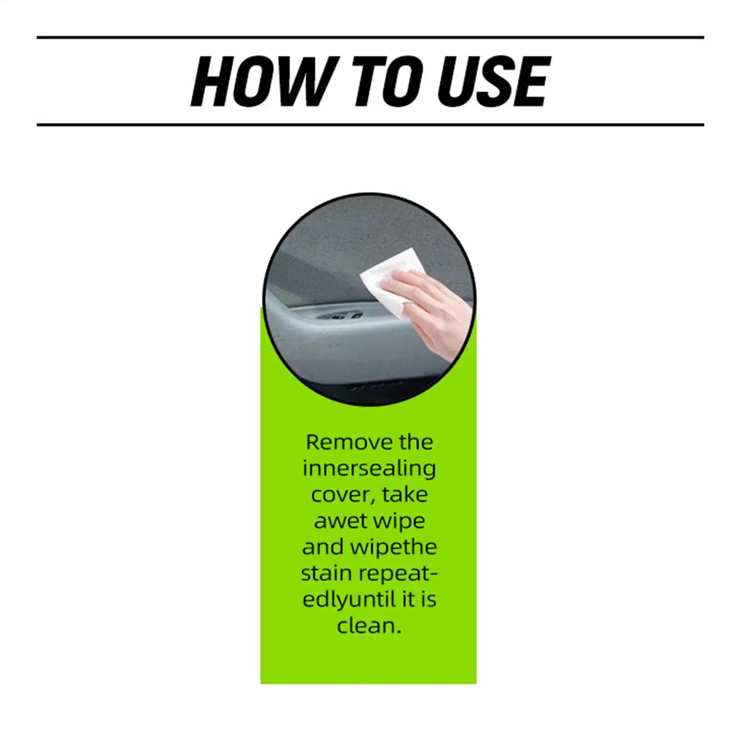 Car Interior Cleaning Wipes – Leather, Dashboard & Seat (3 Pack)