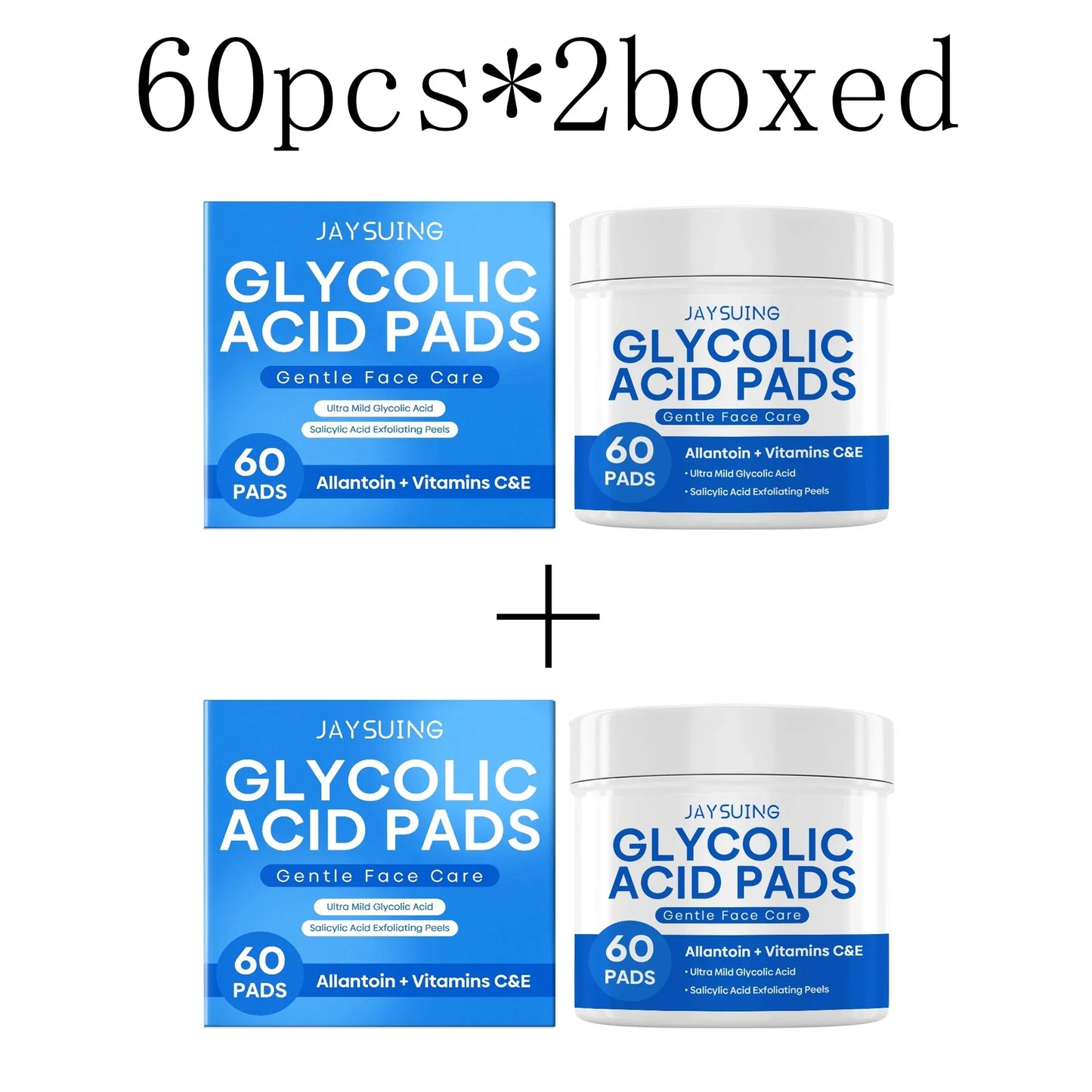 Glycolic & Salicylic Acid Exfoliating Face Pads – Brighten Skin