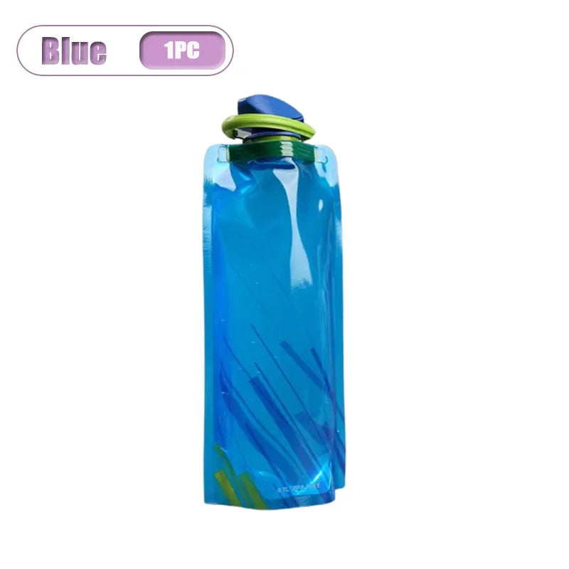 Collapsible Water Bag 700ml | Foldable Flask Hiking Camping