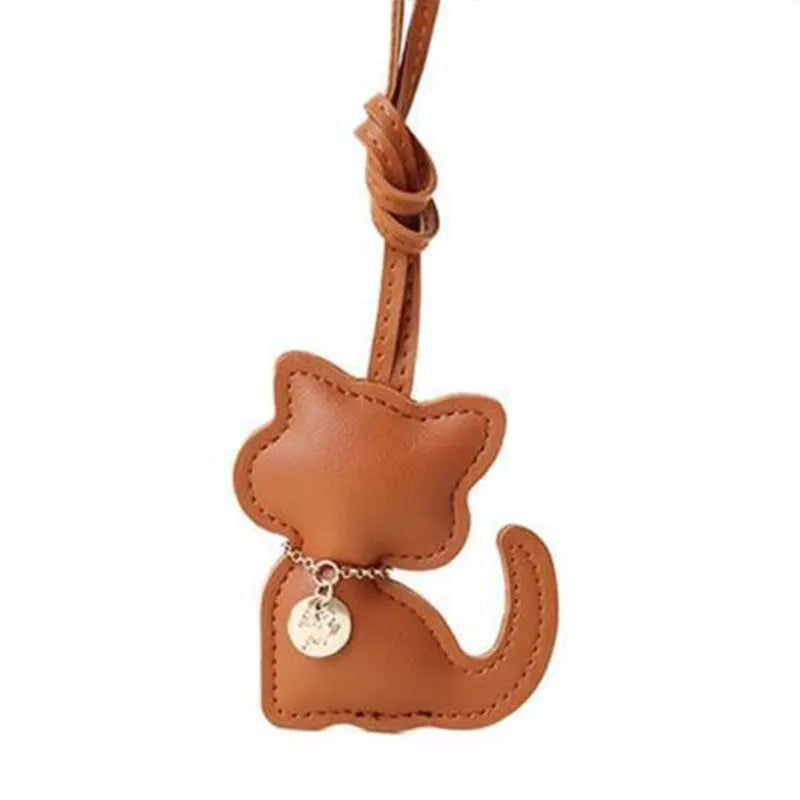 New Little White Rabbit Bags Charm Cute White Pendant Bag Decoration Accessory Handmade Adjustable Cute Bunny Bags Pendant Decor Peaceful Pleasures Health and Wellness Brown Cat