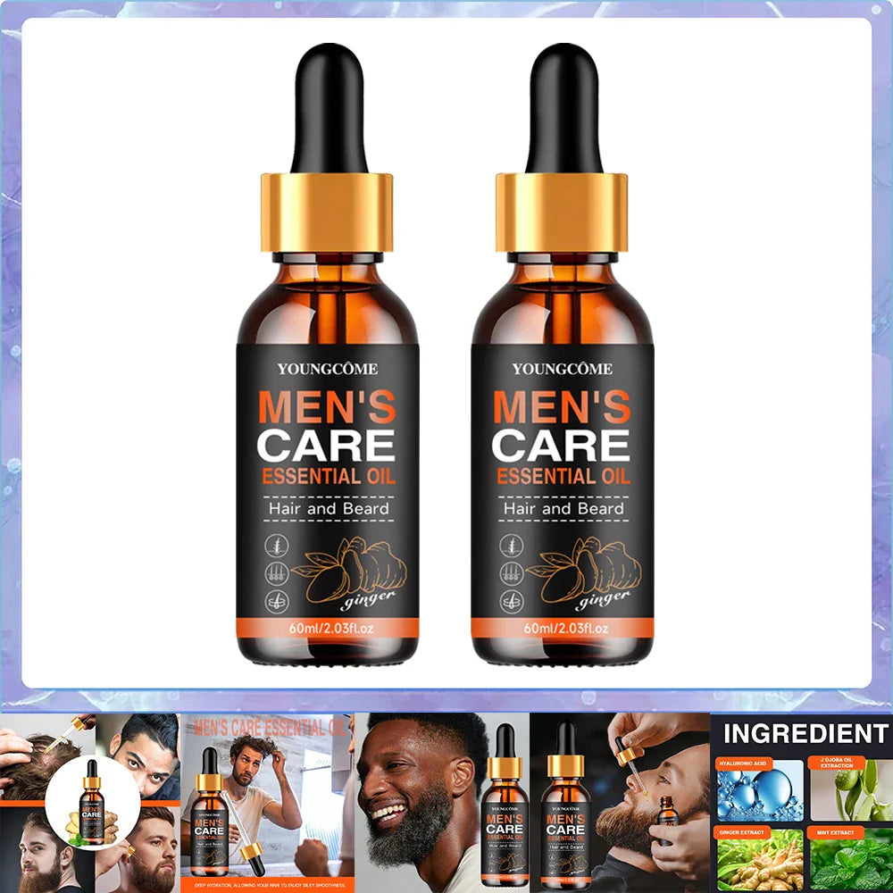 YOUNGCOME Beard Growth Oil – Moisturize, Soften & Nourish