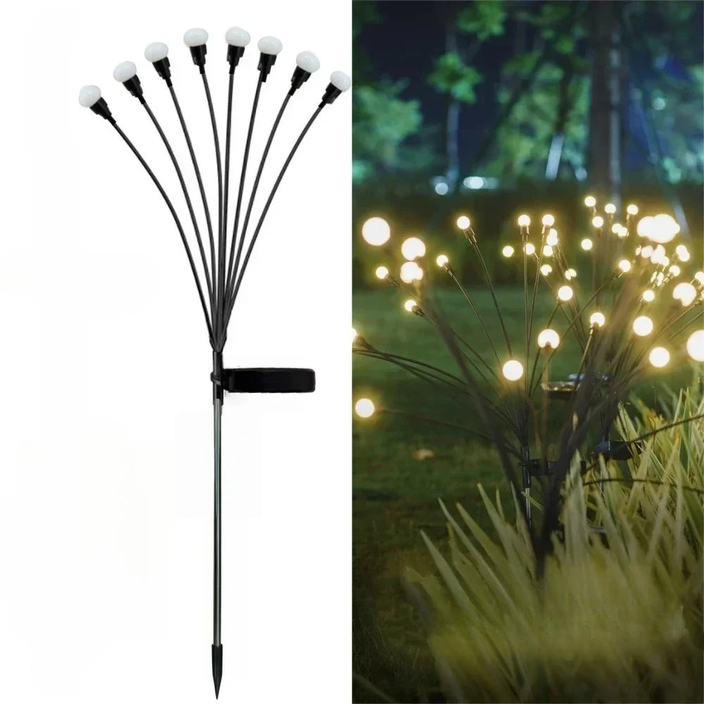 Solar Wind Firefly LED Garden Light | Waterproof Outdoor Stake