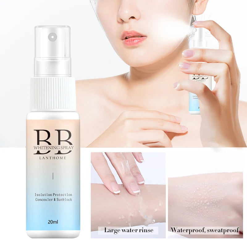 BB Whitening Spray Skin Brightening Moisturizing BB Cream Face Foundation Nourishing Skin Care Beauty Cosmetics Peaceful Pleasures Health and Wellness