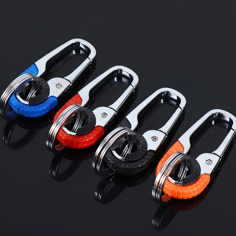 Carabiner Keychain Stainless Steel Double Ring Hook – EDC